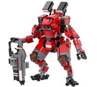 LCTM Mecha Homme Blocs Jouet De Robot Avecl Armure War Machine Canons Tir Personnage Cadeau pour CinéPhiles GarçOns Et Filles Collectible Building Kit with L'Infini Super HéRos A