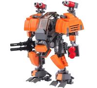 LCTM Mecha Homme Blocs Jouet De Robot Avecl Armure War Machine Canons Tir Personnage Cadeau pour CinéPhiles GarçOns Et Filles Collectible Building Kit with L'Infini Super HéRos A