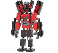 LCTM Skibidi Toilet Construction Toilette Titan Building BlockToys Jouets Enfants Fans Adultes Modèle Jeux Speakerman Caméraman Haut-Parleur Clockman TV Man Garçons Filles Idées Cadeaux E