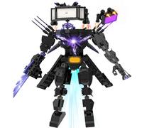 LCTM Skibidi Toilet Construction Toilette Titan Building BlockToys Jouets Enfants Fans Adultes Modèle Jeux Speakerman Caméraman Haut-Parleur Clockman TV Man Garçons Filles Idées Cadeaux A