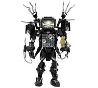 LCTM Skibidi Toilet Construction Toilette Titan Building BlockToys Jouets Enfants Fans Adultes Modèle Jeux Speakerman Caméraman Haut-Parleur Clockman TV Man Garçons Filles Idées Cadeaux A