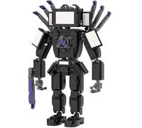 LCTM Skibidi Toilet Construction Toilette Titan Building BlockToys Jouets Enfants Fans Adultes Modèle Jeux Speakerman Caméraman Haut-Parleur Clockman TV Man Garçons Filles Idées Cadeaux C