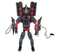 LCTM Skibidi Toilet Construction Toilette Titan Building BlockToys Jouets Enfants Fans Adultes Modèle Jeux Speakerman Caméraman Haut-Parleur Clockman TV Man Garçons Filles Idées Cadeaux B