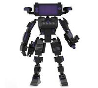 LCTM Skibidi Toilet Construction Toilette Titan Building BlockToys Jouets Enfants Fans Adultes Modèle Jeux Speakerman Caméraman Haut-Parleur Clockman TV Man Garçons Filles Idées Cadeaux A