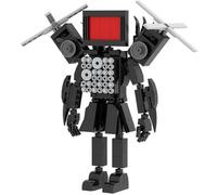 LCTM Skibidi Toilet Construction Toilette Titan Building BlockToys Jouets Enfants Fans Adultes Modèle Jeux Speakerman Caméraman Haut-Parleur Clockman TV Man Garçons Filles Idées Cadeaux B