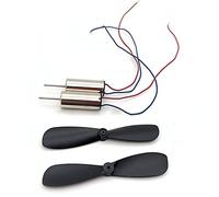 Lcuihong-Mini Moteur à Courant continu 2pcs Moteur + 2pcs hélice/lot, 716 Cup Creuse pour Petit Planeur, hélice à Moteur Super Haut débit, Moteur d'avion à Quatre Axes (Une Paire) Pièces de Rechange