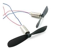 Lcuihong-Mini moteur à courant continu DC Ensemble de drones à moteur, petit moteur, lames de rotor 2 * moteurs et hélice 2 * pour DIY Mini RC Quadricoptère de jouets Pièces de rechange de bricolage