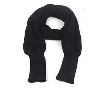 LCUK Style européen Hiver Femmes Longue écharpe avec Manches Laine écharpes tricotées pour Femmes épais Chaud châle décontracté