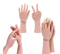 LCUPPON réaliste silicone Femmes bijoux affichage tatouage formation pratique acrylique Nail Art sketch (Avorio)