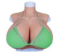 LCUPPON Silicone Breast Shape Panel pour Faux Seins artificiels pour la Mastectomie transgenre (Ivoire, K Silicone)