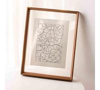 LCUVIMPEX Cadres Photo en styrène Cadre Photo Flottant Double Face en Verre Multicolore A3/A4/8k 6-16 Pouces, Plusieurs Tailles(Walnut,Square 8 inches [20.3 * 20.3cm])