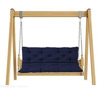 LCUVIMPEX Coussin pour Banc de Jardin, Coussins de Banc d'extérieur avec Dossier for balancelle Jardin 2 ou 3 Places 120 x 100 cm 150 8 d'épaisseur 9 Couleurs(Navy,120 * 100 * 8cm)