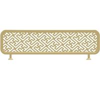 LCUVIMPEX Écran de séparation de Panneau en Verre, Cloison de séparation Basse for Salle à Manger, cloison décorative ajourée for Restaurant, Protection de l'intimité(Gold-b,50cm)