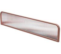 LCUVIMPEX Écran de séparation de Panneau en Verre, Cloison de séparation en Verre rayé for Salle à Manger, Bureau(Pink,30x100cm)