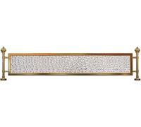 LCUVIMPEX Écran de séparation de Panneau en Verre, Cloisons de séparation en Verre trempé for salles à Manger, couloirs surélevés et Bureaux(Gold,51.2x11.8 in)