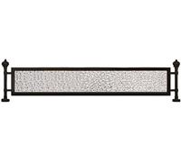 LCUVIMPEX Écran de séparation de Panneau en Verre, Cloisons de séparation en Verre trempé for salles à Manger, couloirs surélevés et Bureaux(Black,55.1x11.8 in)