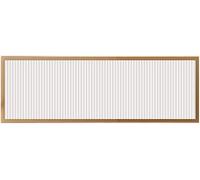 LCUVIMPEX Écran de séparation de Panneau en Verre, Comptoir Demi-Mur en métal avec Cadre doré et Panneaux translucides for Salle à Manger(A,50x100cm/19.68x39.37in)