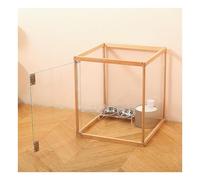 LCUVIMPEX Enclos pour Chiots à Panneaux, Parc for Chien, clôture, Porte verrouillable, Cadre en Bois, Forme DIY, for Chiens de Petite et Moyenne Taille, Plusieurs Tailles(A,12pcs)
