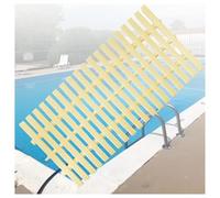 LCUVIMPEX Grille de Drainage de trop-Plein, Grilles de débordement Piscine en Plastique ABS, Couleur Blanche et os, Paquet 15 à 30 cm Largeur(Bone Color,18x100CM/2pcs)