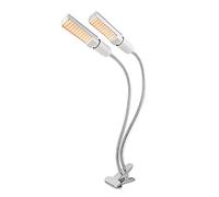 LCUVIMPEX La LED s’éclaire, Lampe de Culture LED d'intérieur à Spectre Complet 60 W, 120 LED, 2 têtes, col de Cygne à 360 degrés, Toutes étapes