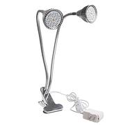 LCUVIMPEX La LED s’éclaire, Lampes de Culture LED UV et IR à Spectre Complet à Double tête de 60 W for la Germination des légumes et des Fleurs en intérieur