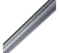 LCUVIMPEX Moulures murales et plinthes, Pack De 3 Plinthes En Mousse Autocollante 3D Multicolore 2,2m X 8cm(Silver Gray)