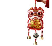 LCUVIMPEX Pendentif nœud Chinois, Pendentif d'éveil du Lion, décoration Festival Printemps de l'année Cheval 2026, Paquet 2(Awakeningliondafu)