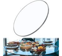 LCUVIMPEX Plateau de Table Transparent, Dessus de Table Rond en Verre trempé Clair 350 mm à 1000(780mm(31In))