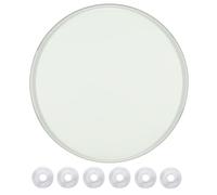 LCUVIMPEX Plateau de Table Transparent, Plateau de Table ou Plateau Service Rond en Verre trempé Transparent, épaisseur 8 mm, diamètre 38-100 cm(80CM(31.5IN))