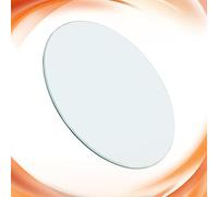LCUVIMPEX Plateau de Table Transparent, Plateau Rond en Verre trempé de 28 à 100 cm diamètre(800mm(31.5in))