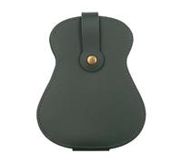 LCUVIMPEX Porte-médiators en Plastique, Sac de Rangement for médiator Guitare, capacité Portable, Cuir épais, plectre Durable, Sac Pliable Universel, Accessoires for ukulélé, étui for(Green)