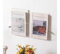 LCUVIMPEX Porte-revues en acrylique transparent, Présentoir mural moderne en acrylique transparent for magazines(Transparent,90cm(35 3/8"))