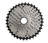 LCUVIMPEX Roue Libre de vélo à Une Vitesse, Cassette de vélo 12 Vitesses avec Volant d'inertie 10-44 Dents, Argent et Noir, Compatible avec SRAM Red ETAP AXS(10~28T)