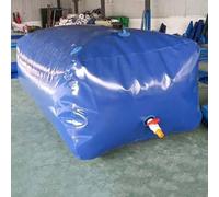 LCUVIMPEX Sac Pliable de Stockage d’Eau Sac de Stockage d'eau Bleu avec Robinet, Plusieurs Tailles (75 à 4000 L)(1.5x1.2x0.6m/1000L/263gal)