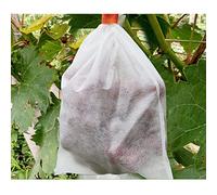 LCUVIMPEX Sacs de Protection des Fruits, Lot de 100 Sacs à Fruits et Plantes en Maille Respirante avec Cordon de Serrage, Multicolores, Plusieurs Tailles(28cmx38cm)