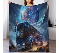 LCWWW Bus Voiture Couverture De Salon en Flannel Jeté De Lit comme Couvertures De Canapé De Lit 180×200cm