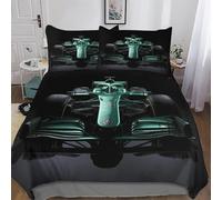 LCWWW F1 Parure De Lit 3 Pièces Housse De Couette avec Taie d'oreiller Microfibre Douce pour EnfFourmis Adultes Double (200x200cm)