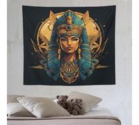 LCWWW Mythologie égyptienne Tapisserie Murale Suspendue, Tapisseries À Jeter Pour Le Salon, Décoration Intérieure, Art Mural En Tenture Pour Chambre À Coucher 130×150cm