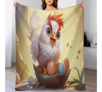 LCWWW Poules Plaid Couverture Polaire, Couvertures Polair Flanneladaptée Aux Canapés Et Aux Lits - Chaud, Facile À Entretenir 100×130cm