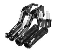 LCXZKIVS Frein Embrayage Accessoires De Moto Leviers d'embrayage De Frein Pliables Réglables Poignées pour Yama&ha TMAX 530 T-Max 530 SX DX TMAX 560 Tech Max 2020 2021 2022 2023(Noir)