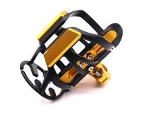 LCXZKIVS Porte-gobelet pour Moto pour ZONTES 150D 150M 368G/M/E/K/D, Diamètre du Pare-Chocs: 18-33mm Porte-gobelet(Or)