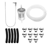 Lcyen Kit de tuyau de carburant, décolleur de réservoir, chauffage auxiliaire avec conduite de carburant de 5 m, 1 filtre à huile, 5 tuyaux de raccordement, 10 colliers de serrage, tuyau de chauffage