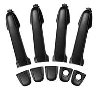 Lcyolada Lot de 4 poignées de porte extérieures pour Toyota Camry 2012-2017, avant et arrière, côté conducteur et passager, noir