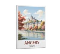 LCYUAOPP Poster vintage sur toile Angers France - Décoration murale moderne pour chambre à coucher - 20 x 30 cm