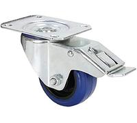 LD Systems 372091 Roulette Pivotante avec Frein Bandage 80 mm Bleu