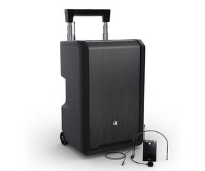 LD Systems LD Systems ANNY 10 BPH B5 Enceinte de sonorisation Mobile Bluetooth 10 » avec Batterie, Table de mixage et 1x Micro-Casque (émetteur de Poche Inclus)