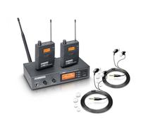LD Systems MEI 1000 G2 B5 BUNDLE - Système de surveillance intra-auriculaire sans fil avec 2 x Belt Pack et 2 x écouteurs intra-auriculaires - 584 - 607 MHz