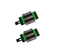 LD-Teemm HGW15CA Lot de 2 roulements coulissants linéaires à bride HGW15CA + 2 ensembles HV15 auto-lubrifiants et anti-poussière pour guide linéaire CNC et machines