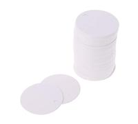 LDA Get Fresh 100x Papier Kraft Blanc Étiquettes Volantes Fête de Mariage Faveur Étiquette Prix Carte-Cadeau 3.5cm Noir 100 Étiquette Ronde Cartes