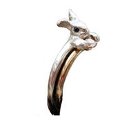 Ldabrye 1 bague empilable inspirée du lapin avec cristaux étincelants, bijoux tendance pour femmes et filles, motif petits lapins